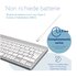 R-GO TOOLS ergonomica R-Go Compact Break, tastiera compatta con software break, QWERTY (IT), bluetooth, bianco
