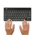 R-GO TOOLS ergonomica R-Go Compact Break, tastiera compatta con software break, QWERTY (IT), bluetooth, nero