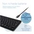 R-GO TOOLS ergonomica R-Go Compact Break, tastiera compatta con software break, QWERTY (IT), bluetooth, nero