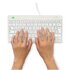 R-GO TOOLS ergonomica R-Go Compact Break, tastiera compatta con software break, QWERTY (IT), con cavo, bianco