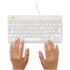 R-GO TOOLS ergonomica R-Go Compact Break, tastiera compatta con software break, QWERTY (IT), con cavo, bianco