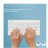 R-GO TOOLS ergonomica R-Go Compact Break, tastiera compatta con software break, QWERTY (IT), con cavo, bianco