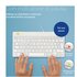 R-GO TOOLS ergonomica R-Go Compact Break, tastiera compatta con software break, QWERTY (IT), con cavo, bianco