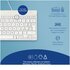 R-GO TOOLS ergonomica R-Go Compact Break, tastiera compatta con software break, QWERTY (IT), con cavo, bianco
