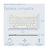 R-GO TOOLS ergonomica R-Go Compact Break, tastiera compatta con software break, QWERTY (IT), con cavo, bianco