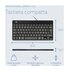 R-GO TOOLS ergonomica R-Go Compact Break, tastiera compatta con software break, QWERTY (IT), con cavo, nero