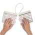 R-GO TOOLS ergonomica R-Go Split Break con software di interruzione, tastiera split, QWERTY (IT), Bluetooth, bianco