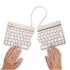 R-GO TOOLS ergonomica R-Go Split Break con software di interruzione, tastiera split, QWERTY (IT), Bluetooth, bianco