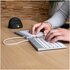 R-GO TOOLS ergonomica R-Go Split Break con software di interruzione, tastiera split, QWERTY (IT), Bluetooth, bianco