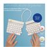 R-GO TOOLS ergonomica R-Go Split Break con software di interruzione, tastiera split, QWERTY (IT), Bluetooth, bianco