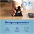 R-GO TOOLS ergonomico R-Go Twister, con software di pausa, ambidestro per destra e sinistra, pieghevole, Bluetooth e con cavo