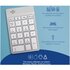 R-GO TOOLS R-Go Numpad Break, tastiera numerica ergonomica con software di pausa, Bluetooth, bianco