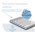 R-GO TOOLS R-Go Numpad Break, tastiera numerica ergonomica con software di pausa, Bluetooth, bianco