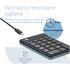 R-GO TOOLS R-Go Numpad Break, tastiera numerica ergonomica con software di pausa, Bluetooth, nero