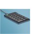 R-GO TOOLS R-Go Numpad Break, tastiera numerica ergonomica con software di pausa, cablata, nera