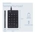 R-GO TOOLS R-Go Numpad Break, tastiera numerica ergonomica con software di pausa, cablata, nera