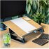 R-GO TOOLS R-Go Read2Write portadocumenti, per leggere e scrivere, ergonomico, con poggiapolsi in morbida schiuma, legno di quercia