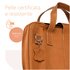 R-GO TOOLS R-Go Viva, in pelle pieno fiore, ergonomico con supporto integrato per laptop, marrone