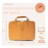 R-GO TOOLS R-Go Viva, in pelle pieno fiore, ergonomico con supporto integrato per laptop, marrone