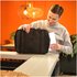 R-GO TOOLS R-Go Viva, in pelle pieno fiore, ergonomico con supporto per laptop integrato, prodotto sociale, nero