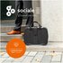 R-GO TOOLS R-Go Viva, in pelle pieno fiore, ergonomico con supporto per laptop integrato, prodotto sociale, nero