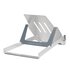 R-GO TOOLS Supporto per laptop R-Go Riser Basic, supporto per laptop pieghevole e regolabile, alluminio, argento
