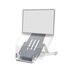 R-GO TOOLS Supporto per laptop R-Go Riser Basic, supporto per laptop pieghevole e regolabile, alluminio, argento