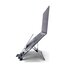 R-GO TOOLS Supporto per laptop R-Go Riser Document, supporto ergonomico, pieghevole e regolabile con portadocumenti, nero