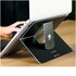R-GO TOOLS Supporto per laptop R-Go Riser Fissabile, regolabile, integrato con il laptop, alluminio, nero