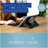 R-GO TOOLS Supporto per laptop R-Go Riser Fissabile, regolabile, integrato con il laptop, alluminio, nero