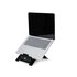 R-GO TOOLS Supporto per laptop R-Go Riser Flexible, ergonomico, regolabile e pieghevole, alluminio Hylite, nero