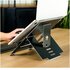 R-GO TOOLS Supporto per laptop R-Go Riser Flexible, ergonomico, regolabile e pieghevole, alluminio Hylite, nero