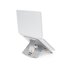 R-GO TOOLS Supporto per laptop R-Go Riser Flexible, supporto per laptop pieghevole e regolabile, in alluminio Hylite, argento