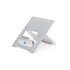 R-GO TOOLS Supporto per laptop R-Go Riser Flexible, supporto per laptop pieghevole e regolabile, in alluminio Hylite, argento