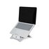 R-GO TOOLS Supporto per laptop R-Go Riser Flexible, supporto per laptop pieghevole e regolabile, in alluminio Hylite, argento