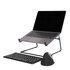 R-GO TOOLS Supporto per laptop R-Go Steel Office, adatto per 10-22 pollici, nero