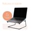 R-GO TOOLS Supporto per laptop R-Go Steel Office, adatto per 10-22 pollici, nero