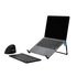 R-GO TOOLS Supporto per laptop R-Go Steel Travel, ergonomico e pieghevole, adatto per laptop da 10-22 pollici, nero