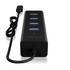 RaidSonic ICY BOX IB-HUB1409-C3 USB 3.2 Gen 1 (3.1 Gen 1) Type-C 5000 Mbit/s Nero
