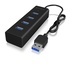 RaidSonic ICY BOX IB-HUB1409-U3 USB 3.2 Gen 1 (3.1 Gen 1) Type-A 5000 Mbit/s Nero