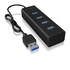 RaidSonic ICY BOX IB-HUB1409-U3 USB 3.2 Gen 1 (3.1 Gen 1) Type-A 5000 Mbit/s Nero
