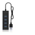 RaidSonic ICY BOX IB-HUB1409-U3 USB 3.2 Gen 1 (3.1 Gen 1) Type-A 5000 Mbit/s Nero