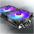 Raijintek EOS 12 RBW ADD ventola 12 cm Nero, Bianco 2 pz