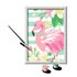 Ravensburger CreArt Think Pink Flamingo Colore per kit di verniciatura in base ai numeri