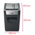 Rexel Momentum X410-SL Particle-cut shredding Nero, Grigio