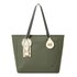 RIVACASE Eden PU pelle, Poliestere, Polietilene tereftalato riciclato (rPET) Oliva Donna Borsa tote