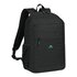 RIVACASE Gremio zaino City backpack Nero Poliestere, Polietilene tereftalato riciclato (rPET)