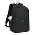 RIVACASE Gremio zaino City backpack Nero Poliestere, Polietilene tereftalato riciclato (rPET)
