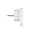 RIVACASE PS4100 W00 adattatore per presa di corrente Tipo C (Europlug) Tipo G (UK) Bianco