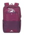 RIVACASE Suzuka zaino Nylon, Poliestere Porpora, Viola